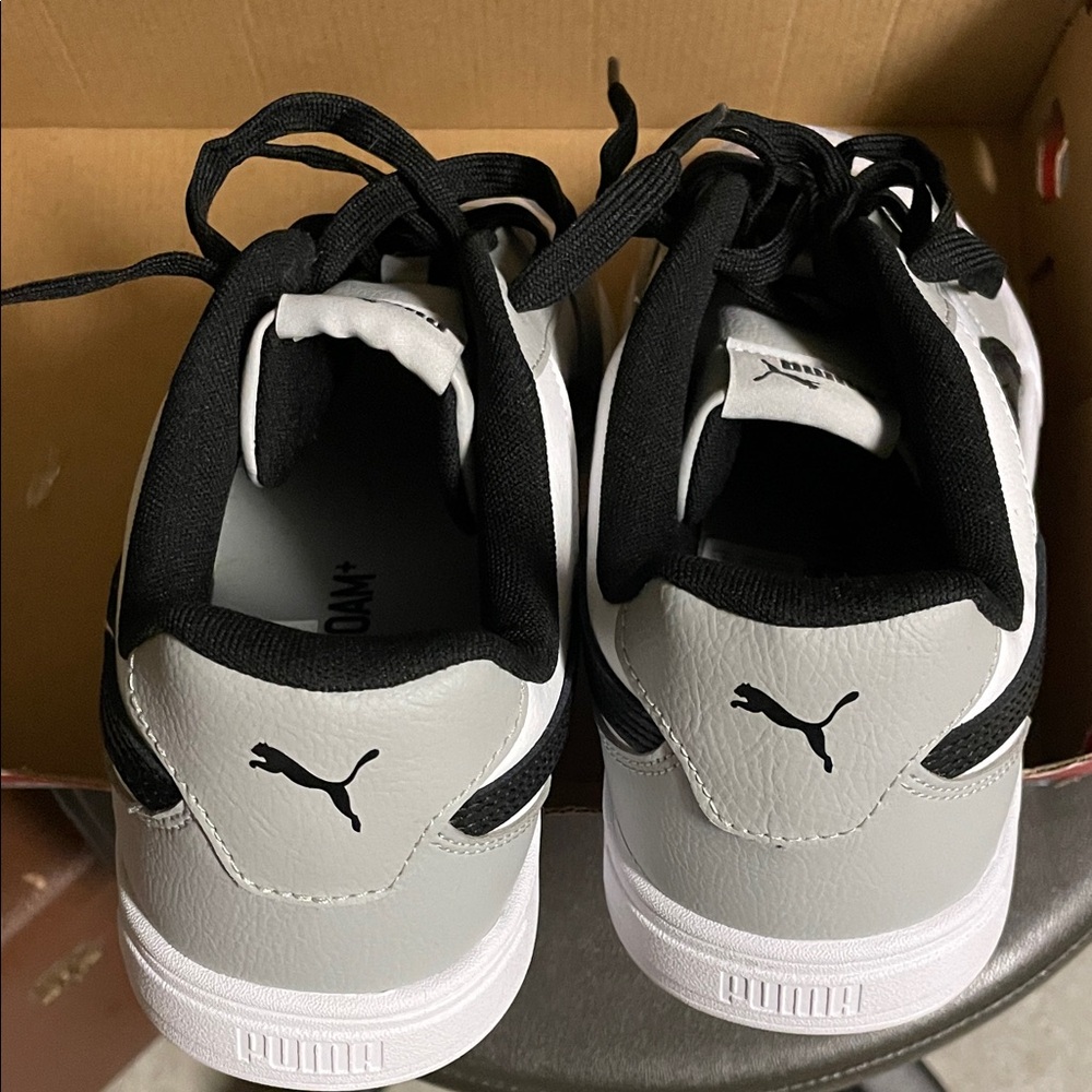 Puma Gray and Black Casual Sneakers Men’s 10.5 - Picture 4 of 6
